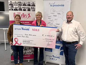 Un engagement solidaire : remise d’un chèque de 2 000 € à l’association Courir POUR ELLES