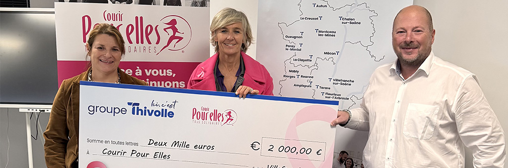Un engagement solidaire : remise d’un chèque de 2 000 € à l’association Courir POUR ELLES