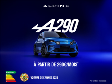 Alpine A290 GT à partir de 290 €/mois