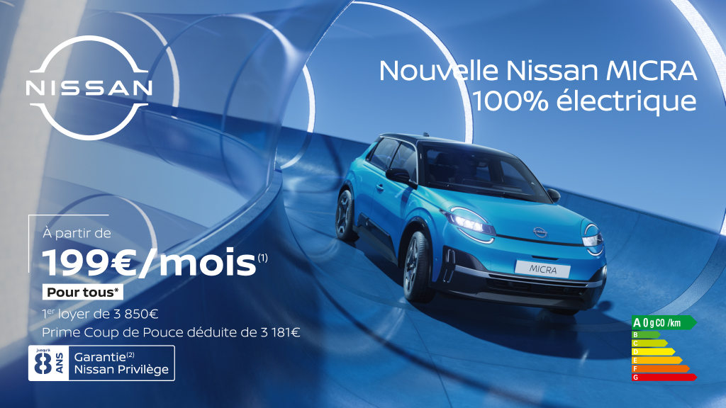 Nouvelle Nissan Micra dès 199€/mois 