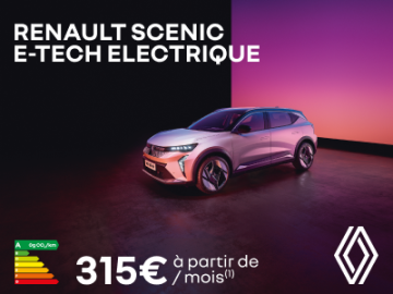 Renault Scenic E-TECH dès 315€/mois 
