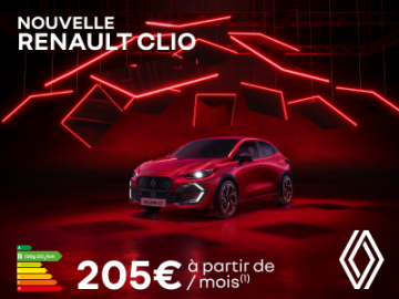 Nouvelle Renault Clio : disponible dès 205€/mois 