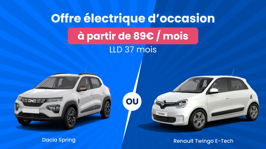 Offre électrique d’occasion : laquelle choisirez-vous pour 89 €/mois ?