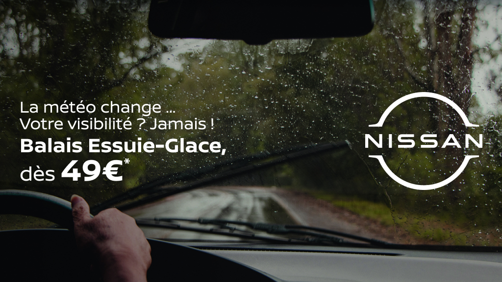 Balais d’essuie-glace dès 49 € : une visibilité parfaite, par tous les temps