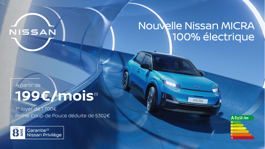 Nouvelle Nissan Micra dès 199€/mois 