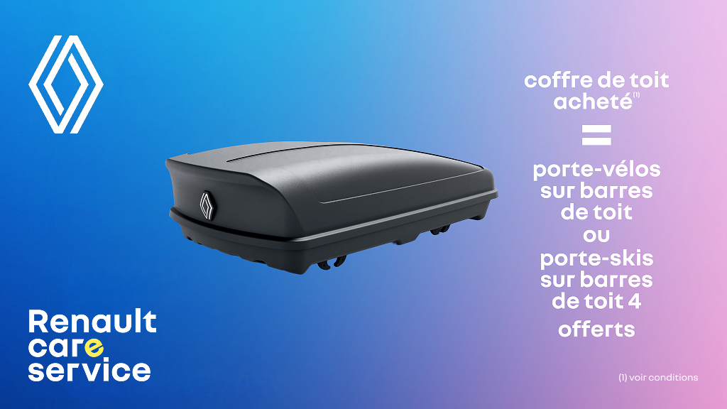 1 coffre de toi acheté = portes-vélos sur barres de toit offerts