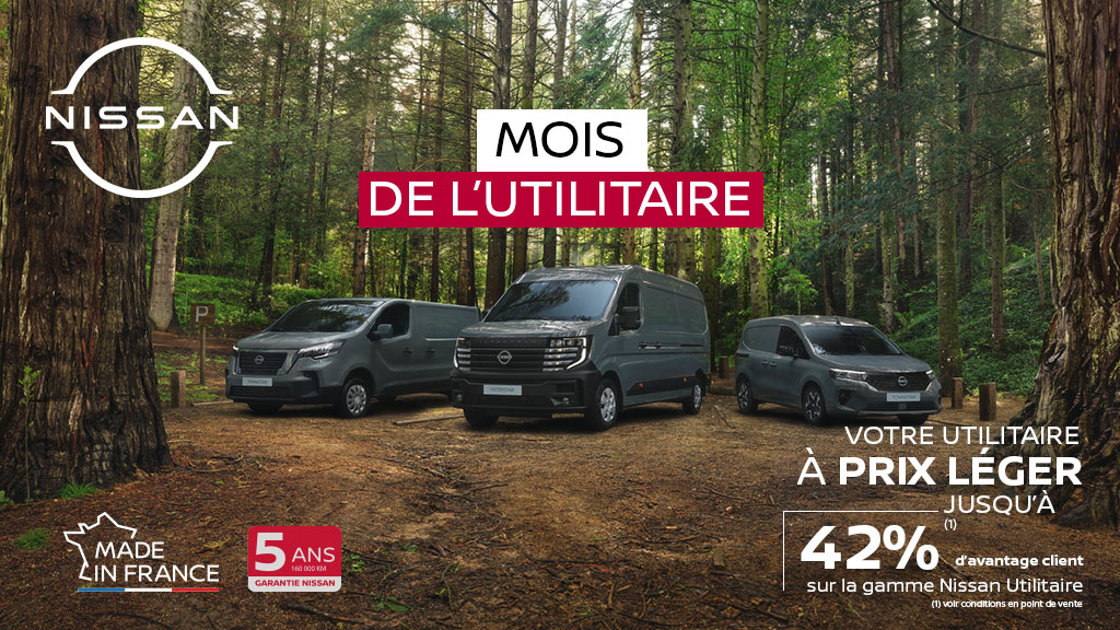 Mois de l’utilitaire Nissan : jusqu'à 42% d'avantage client sur la gamme pro