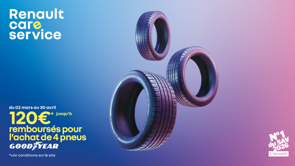 Jusqu'à 120€ remboursés pour l'achat de pneus Goodyear