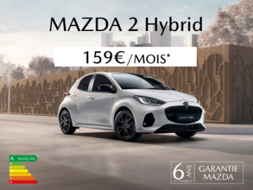 Mazda 2 Hybrid dès 159€/mois 
