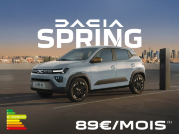 Dacia Spring dès 89€/mois
