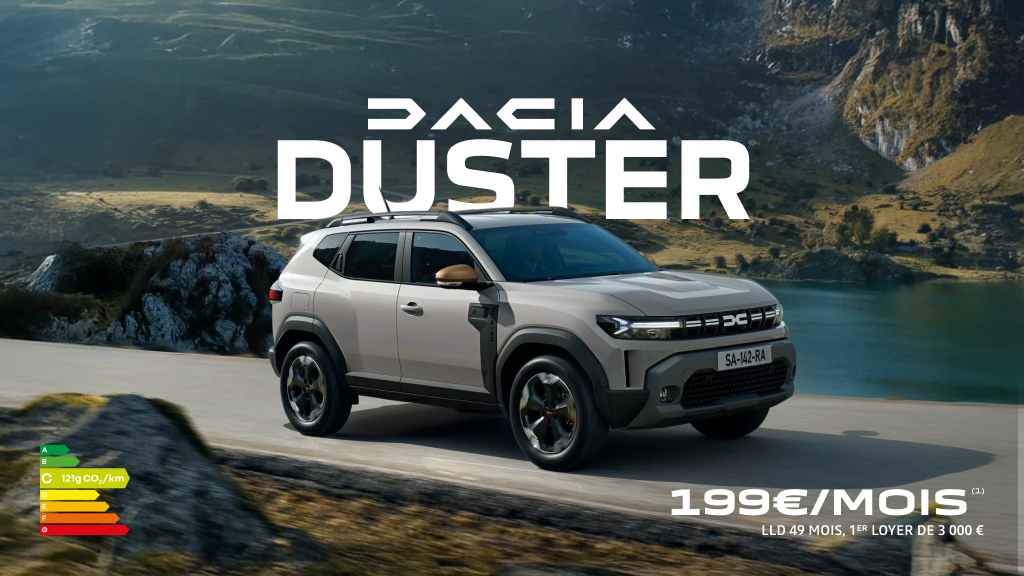 Dacia Duster dès 199€/mois 