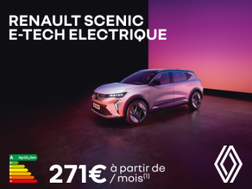 Renault Scenic E-TECH dès 271€/mois 