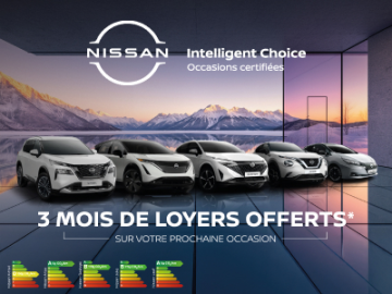 3 mois de loyers offerts sur une sélection de véhicules d’occasion