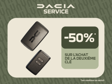 -50% sur l'achat de votre 2ème clé 