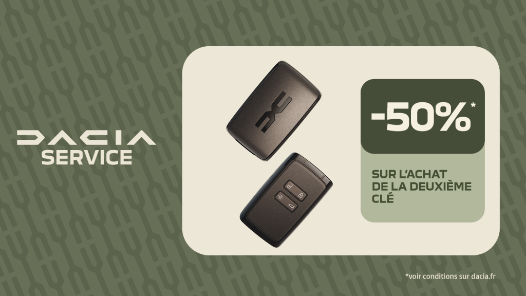 -50% sur l'achat de votre 2ème clé 