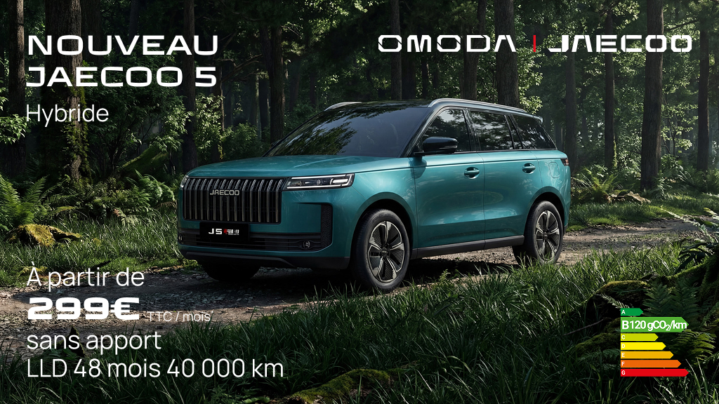 Jaecoo 5 dès 299€/mois : le SUV hybride qui change les règles