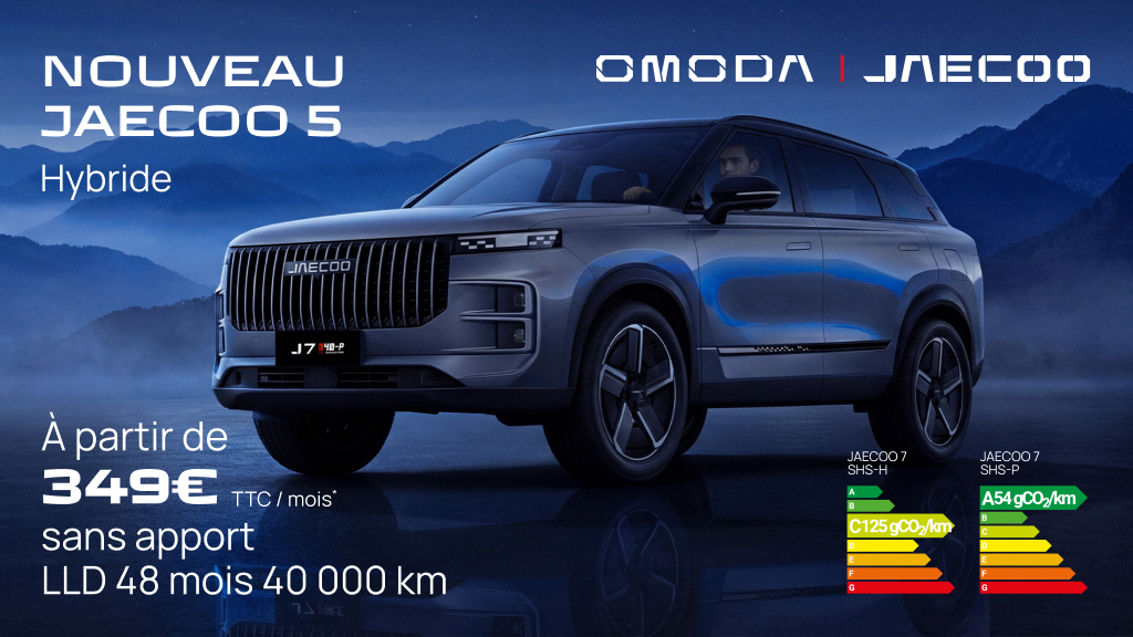 Jaecoo 7 dès 349€/mois : le SUV hybride haut de gamme accessible