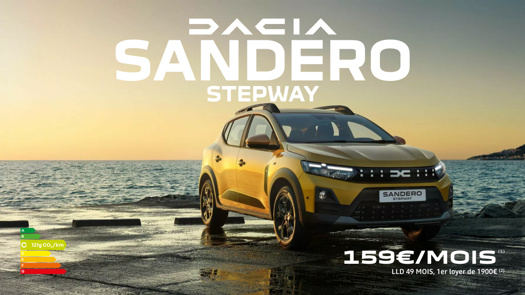 Dacia Sandero Stepway dès 159€/mois 