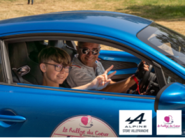Alpine Store Villefranche soutient le Rallye du Coeur et organise sa vente aux enchères