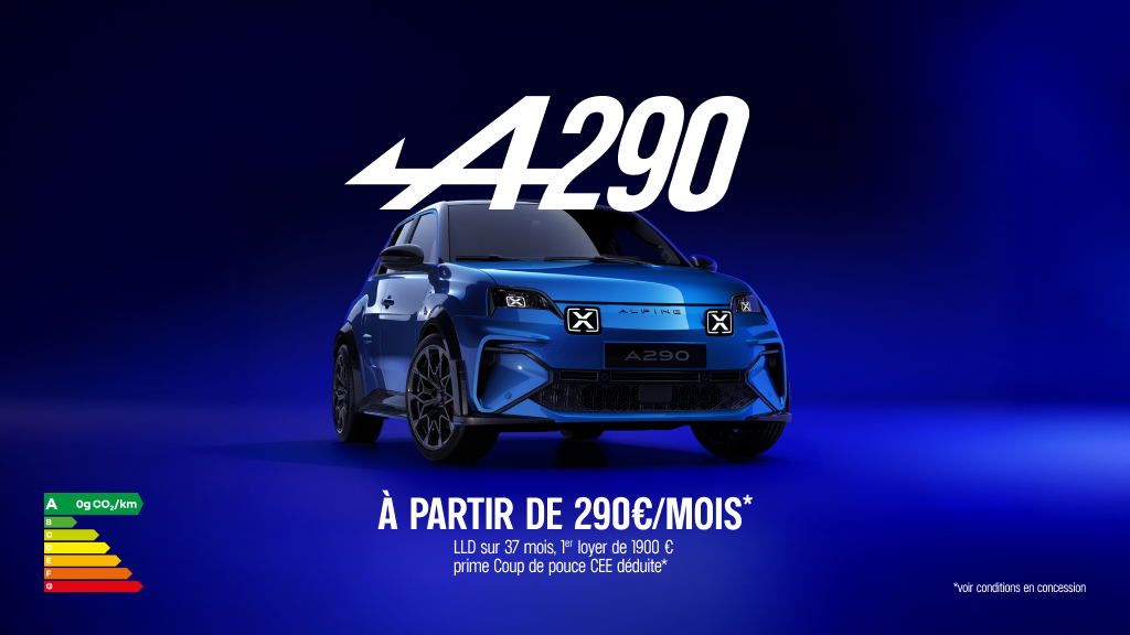 Alpine A290 GT à partir de 290 €/mois