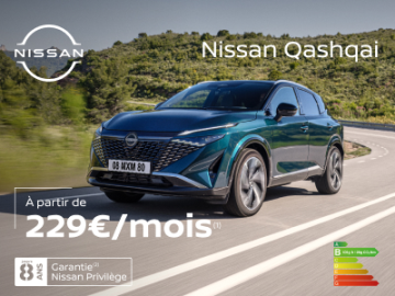 Nissan Qashqai dès 229€/mois – Le SUV compact qui allie confort, technologie et style
