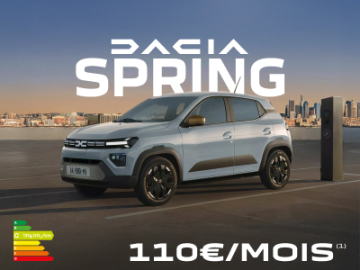Dacia Spring dès 110€/mois