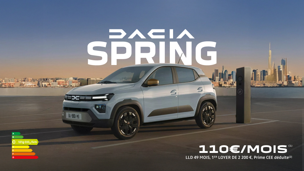 Dacia Spring dès 110€/mois