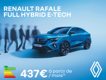 Renault Rafale Hybrid E-Tech dès 437€/mois 