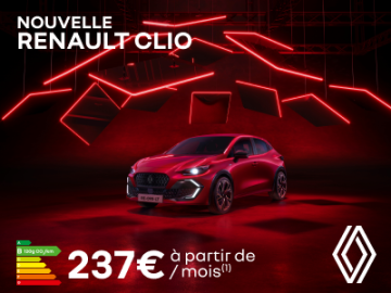 Nouvelle Renault Clio : disponible dès 237€/mois 