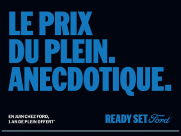 En juin, Ford vous offre 1 an de plein