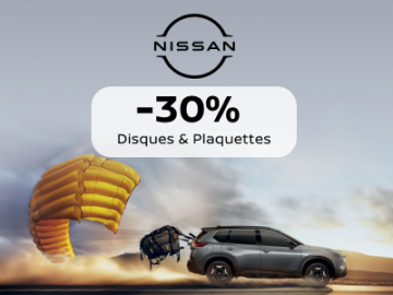 -30% sur les disques et plaquettes Nissan