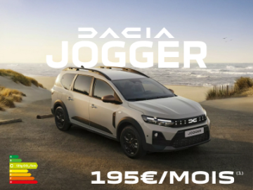 Dacia Jogger dès 195€/mois 