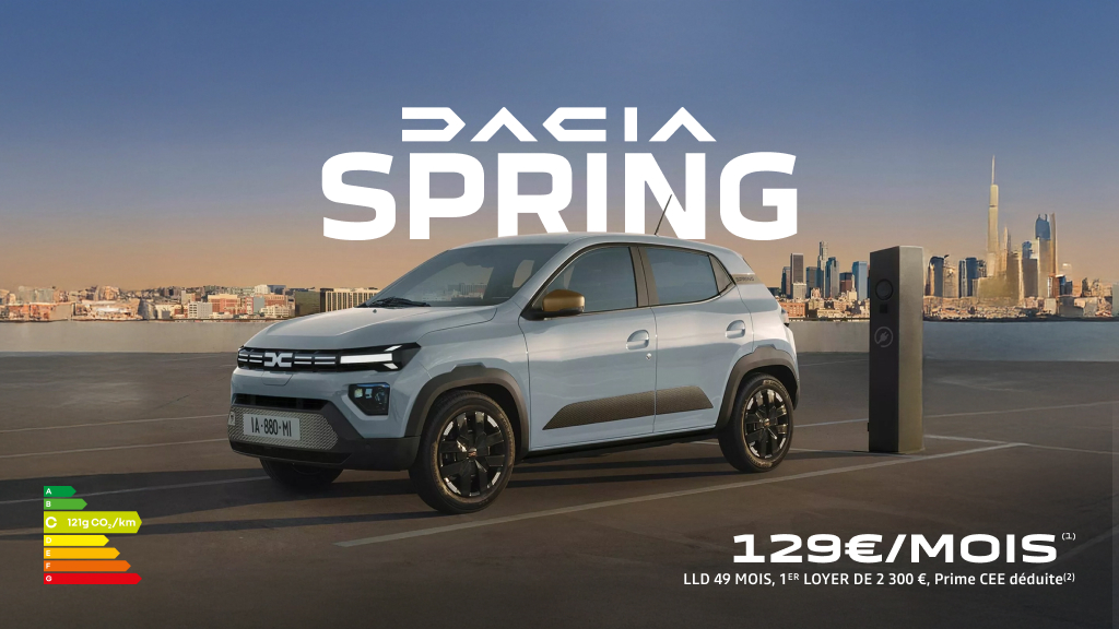 Dacia Spring dès 129€/mois