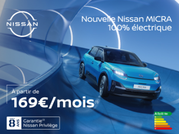 Nouvelle Nissan Micra dès 169€/mois 
