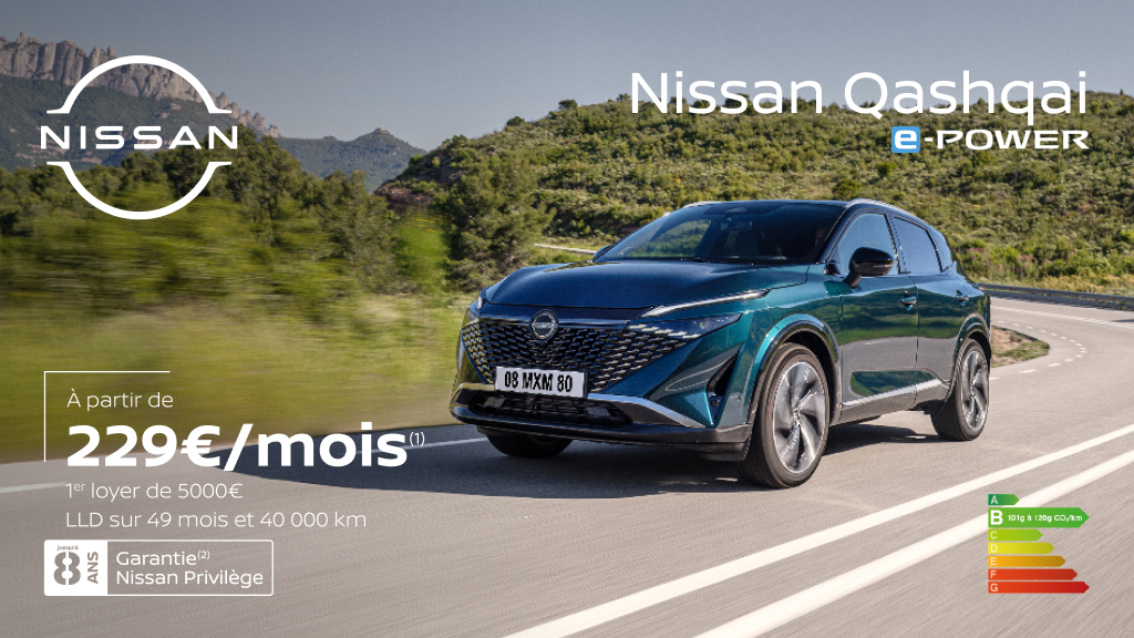Nissan Qashqai E-Power dès 229€/mois