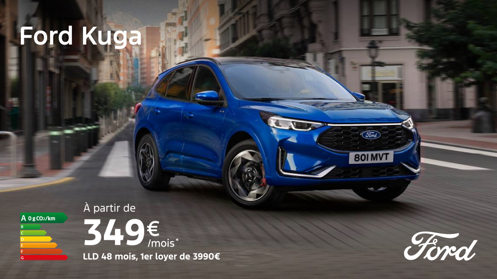 Ford Kuga Hybrid E85 à partir de 349€/mois