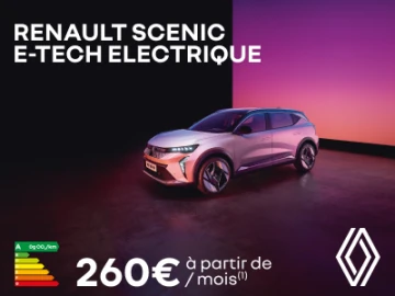 Renault Scenic E-TECH dès 260€/mois 