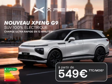 Nouveau XPENG G9 Autonomie Standard – LLD 48 mois à 549 €/mois