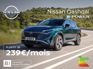 Nissan Qashqai E-Power dès 239€/mois