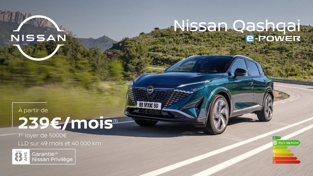 Nissan Qashqai E-Power dès 239€/mois