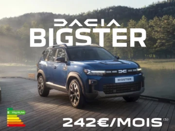 Dacia Bigster dès 242€/mois 