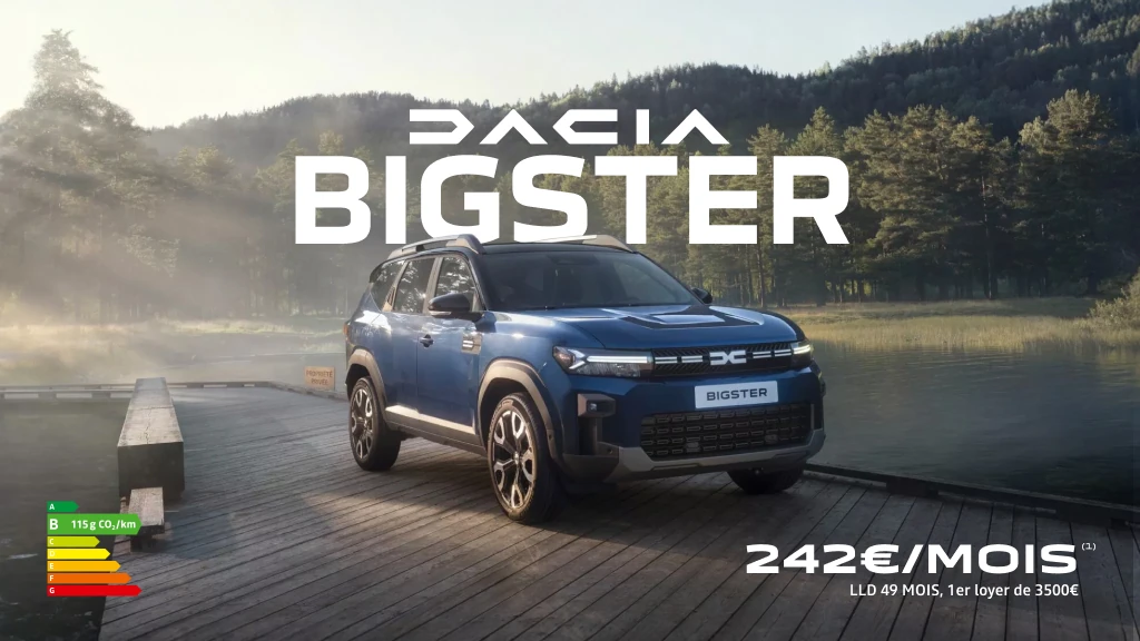 Dacia Bigster dès 242€/mois 