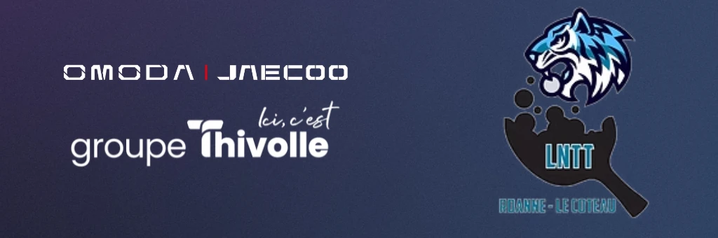 OMODA JAECOO Roanne devient partenaire officiel du LNTT (Loire Nord Tennis de Table)