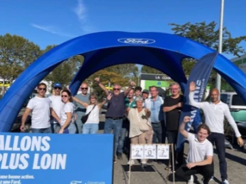 Ford Saint-Étienne mobilise 207 conducteurs pour une belle cause lors de l'opération « Allons plus loin »