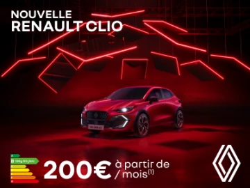 Nouvelle Renault Clio : disponible dès 200€/mois 