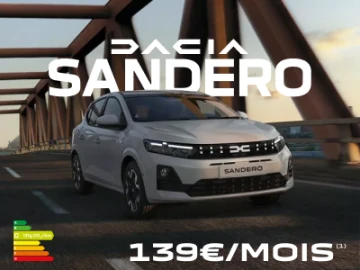 Dacia Sandero dès 139€/mois 