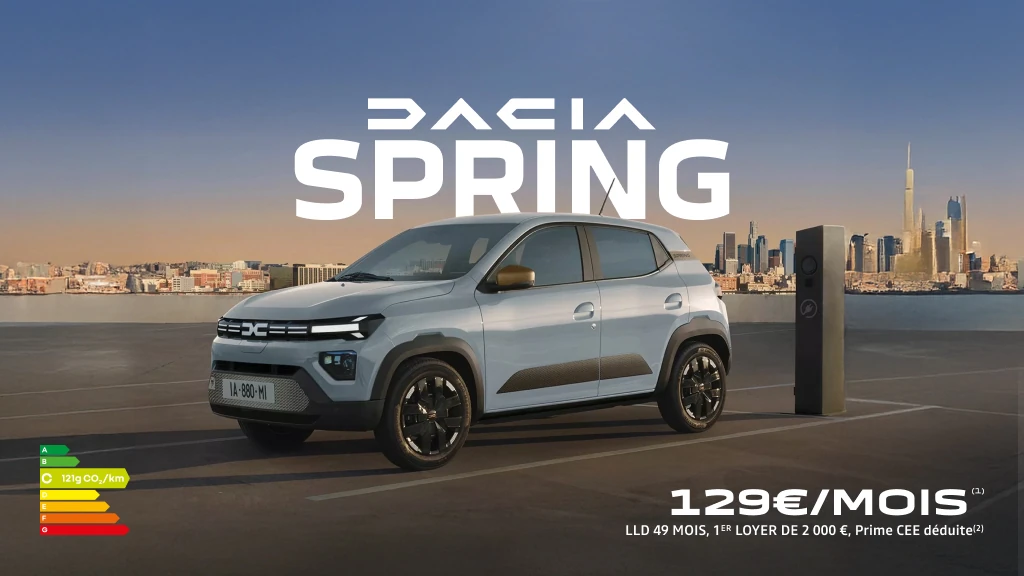 Dacia Spring dès 129€/mois