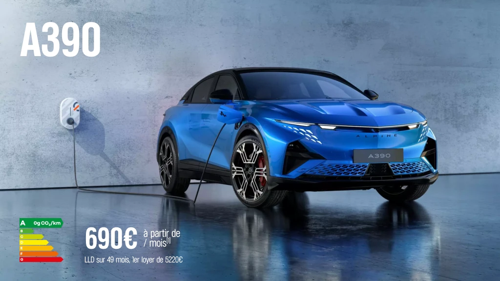 Alpine A390 dès 690€/mois 