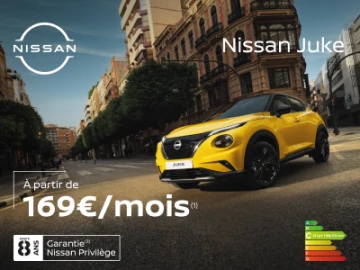 Nissan Juke dès 169€/mois 