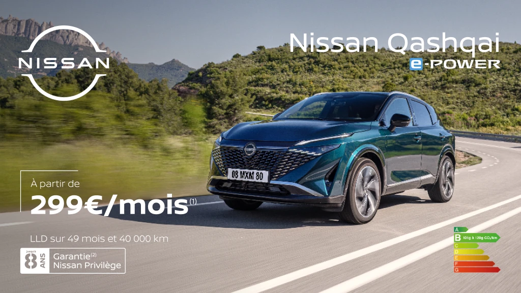 Nissan Qashqai E-Power dès 299€/mois